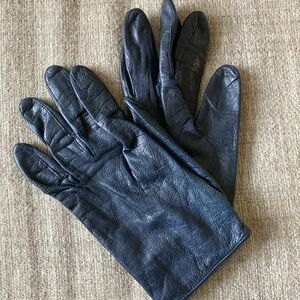 Black Hansen Leather Gloves